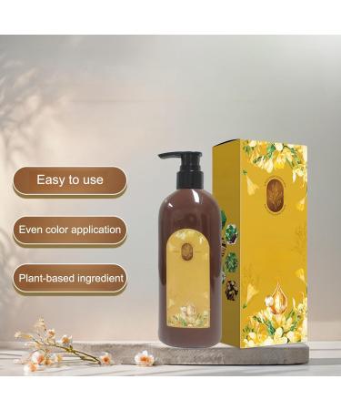 Shampooing Colorant Capillaire - Coloration Imm diate En 5 Minutes | Nourrissant Parfum 300ml pour Femmes Adultes S niors Usage Quotidien Maison Voyage Couleur de th noir - Buy Online on GoSupps.com