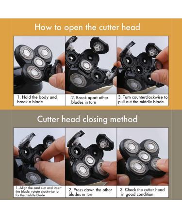 Buy 5 in 1 Electric Razor for Men - 4D Bald Head Shaver & USB Rechargeable Hair Trimmer - Buy Online on GoSupps.com