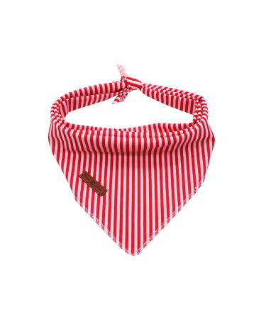 lionet paws Dog Bandana Headscarves Dog Scarf Triangle Scarf Red&White Striped SS (Pack of 1) Red&White Striped - Buy Online on GoSupps.com
