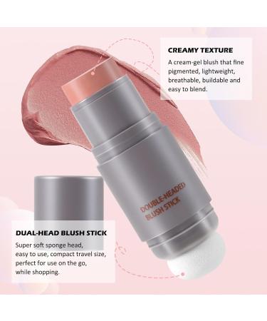 Buy BOOBEE CREME ROUGE Stick - Lightweight Double Head Makeup for Cheeks Lips & Eyes | Long-lasting Natural Color - 10g (1 Pack) - International Shipping Available - Buy Online on GoSupps.com