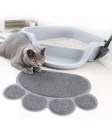 ExeQianming Pet Mat - Claw Shape Feeding Mat for Dogs | 30x37 cm Gray | Ideal for Drinking & Eating - International Shipping Available - Buy Online on GoSupps.com