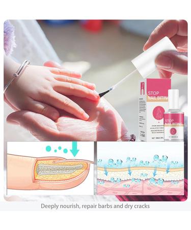 Stop Biting Your Nails with Anti Nail Biting Nail Polish - Fast Treatment for Adults & Children - Clear Stop Nail Repair Varnish - Easy Application for Nail Biting Prevention - Buy Online on GoSupps.com