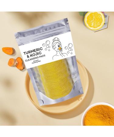 Turmeric Koji-c Aci-d Cleansing Pads Turmeric Koji-c Aci-d Cotton Pads Infused Foaming Simple Face Wipes Reusable Koji-c Aci-d Cotton Pads Excess Keratin(40) - Buy Online on GoSupps.com