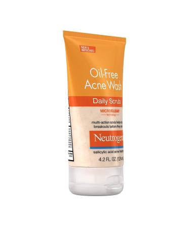 Neutrogena Oil-Free Acne Face Scrub with 2% Salicylic Acid - Prevent Breakouts and Exfoliate with Daily Acne Treatment Wash - 4.2 fl. oz - Buy Online on GoSupps.com