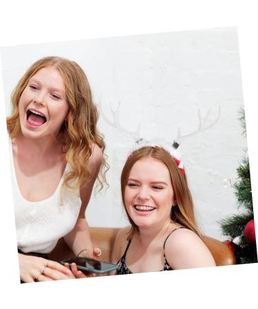 Toyvian 2 Pairs Christmas Flocked Antlers Headbands Hair Clips Diy Hair Accessories Handmade Diy Materials Hair Clasp Material Xmas Decor Diy Supplies Charm White Artificial Flocking - Buy Online on GoSupps.com