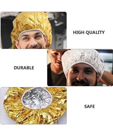 SEWACC Lot de 20 Bonnets de Soin Capillaire en Aluminium R utilisables 10 Dor s et 10 Argent s Bonnets Thermiques lastiques pour Profond Coloration et Soins des Cheveux Accessoires - Buy Online on GoSupps.com
