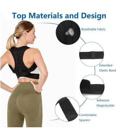 Meltor XL Back Belt - Breathable Light & Adjustable Posture Corrector for Hump & Shoulder Pain Relief - Buy Online on GoSupps.com