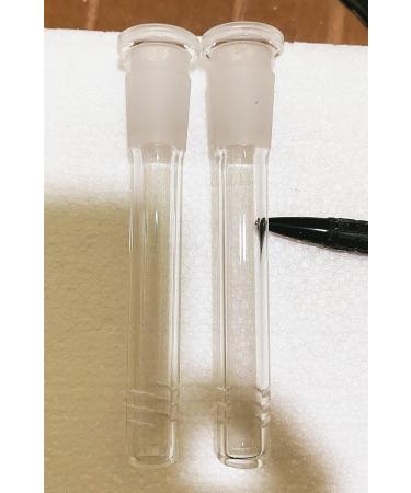 RORA 12cm Glass Downstem Diffuser Adapter - 2 Pack for Water Pipes | Enhance Your Smoking Experience - Buy Online on GoSupps.com