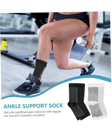 GANAZONO Compression Ankle Socks - 4 Pairs Unisex Protective Sports Socks for Mountaineering & Support - Foot Protection & Comfort - Buy Online on GoSupps.com