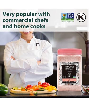 Soeos Himalayan Pink Salt 80oz - Natural Fine Grain Sea Salt for Cooking - 5lb Bulk Pack - Buy Online on GoSupps.com