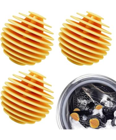Washing Machine Balls Soft Washing Balls 3 Pcs Machine Ball Softener Tpr Reusable Laundry Balls Quick Drying Washing Balls Deep Cleaning Machine Balls Laundry Softener Balls Yellow - Buy Online on GoSupps.com