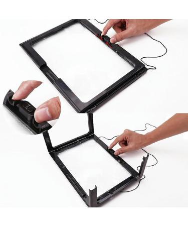Portable Hands Free with Light Neck Cord LED Illuminated Magnifier for Reading Black Full of Stars - Buy Online on GoSupps.com