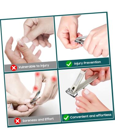 FRCOLOR 360 Rotary Nail Toenail Clipper Nail Manicure Trimmer Nail Nipper No Splash Nail Clip Nail Clippers for Seniors Toe Clippers Rotatable Nail Clipper to Rotate Steel - Buy Online on GoSupps.com