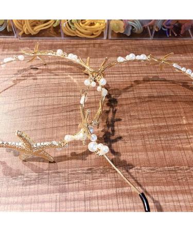 Yo-Happy Minimalist Marine Style Women's Metallic Gold Herringbone Pearl Jewelry | International Shipping - Buy Online on GoSupps.com