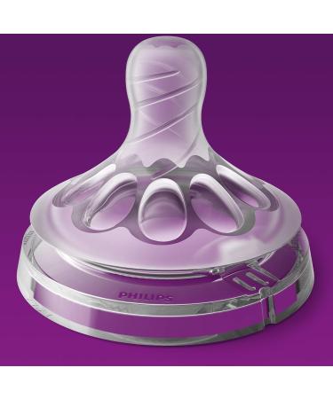 Philips Avent Natural Baby Bottle Newborn Flow Nipple 0M+ 4-Pack - SCF651/43 - Buy Online on GoSupps.com