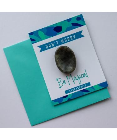 Laboradite Crystal Thumb Stone - Meditation Stress Relief Gift for Chakra Healing & Energy Balancing - Buy Online on GoSupps.com