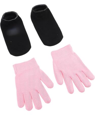Moisturizing Gel Spa Gloves & Socks Set for Dry Cracked Hands & Feet Essential Oil Gel Socks Gloves Gift Premium Cotton Material Wear Regularly - Buy Online on GoSupps.com