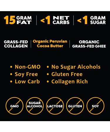 MariGold Keto Fat Bomb - Danish Butter Cookie | Keto Snack High Fat Low Carb Collagen-Rich Non-GMO Organic Ghee Coconut & Cocoa Butter (5 Servings - Buy Online on GoSupps.com