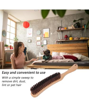 Clothes Brush & Pet Hair Cleaning Kit | Antistatic Wooden Handle Lint Removal for Garments & Furniture - Buy Online on GoSupps.com