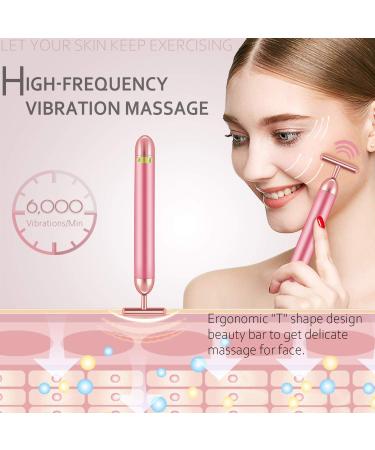 3D Face Roller Massager Kit - Electric T Shape Facial Massager Set for Skin Rejuvenation - Buy Online on GoSupps.com