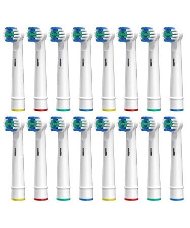 Electric Toothbrush Replacement Heads Compatible with Oral-B Precision Clean Soft Bristles Replacements Brush Heads 16 Pack 16 Count (Pack of 1) - Buy Online on GoSupps.com