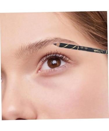 Healvian 28 Pcs Two-in-one Eyebrow Pencil Brown Eyeliner Pencils Eyebrow Pencils with Pencil Sharpener Wooden - Buy Online on GoSupps.com