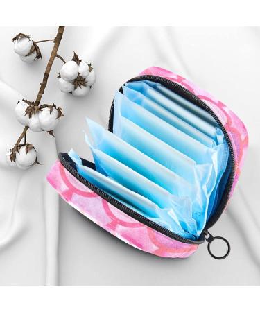 Shop Women's Pink Mermaid Scales Tampon Storage Bags | Functional & Stylish Zip Pockets - Buy Online on GoSupps.com