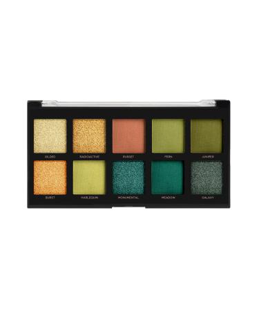 Profusion Cosmetics 10-Shade Emeralds Eyeshadow Palette - Versatile Richly Pigmented Travel-Friendly & Cruelty-Free for All Skin Tones - Buy Online on GoSupps.com
