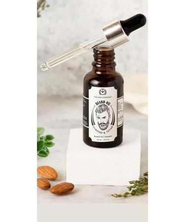 The Man Company Bart l for Men | Bio Vegan Beard Oil (30 ml) - Softens Beards Promotes Growth Paraben-Free Natural Almond & Thyme Oil - Buy Online on GoSupps.com