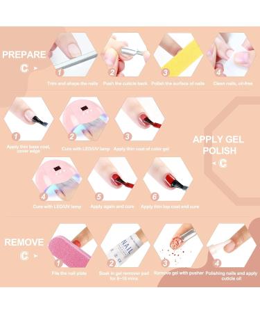 COSCELIA UV LED Nail Lamp 36W | Portable Gel Nail Dryer with Timer | Professional Nail Hardening Lamp (Pink) - Buy Online on GoSupps.com
