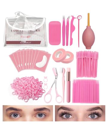 Lash Extension Practice Kit | Professional Eyelash Grafting Training Tools | False Eyelash Extensions Practice Exercise Set for Beginners with Glue Tweezers Shakven