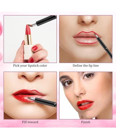Arqumi 2 Pack Lip Applicator Set - Dual-ended & Retractable Brushes for Lip Gloss Lip Mask Eyeshadow | Perfect Makeup Tools - Buy Online on GoSupps.com