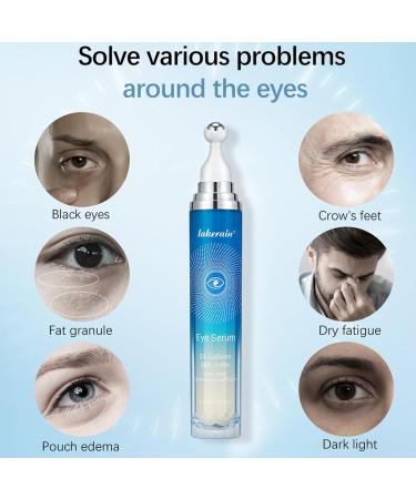 5% Caffeine Eye Serum | Dark Circles & Puffiness Treatment | Under Eye Cream with Roller Ball | Anti-Wrinkle Fine Lines All Skin Types - Buy Online on GoSupps.com