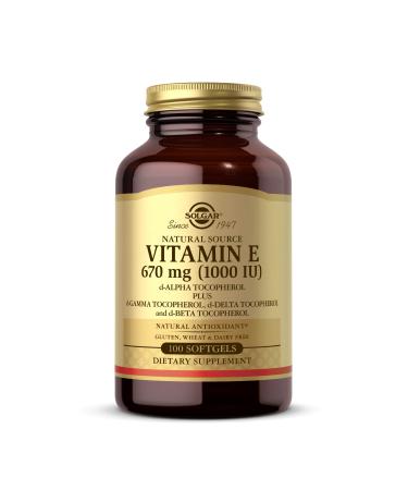 Solgar Naturally Sourced Vitamin E 670 mg (1000 IU) 100 Softgels