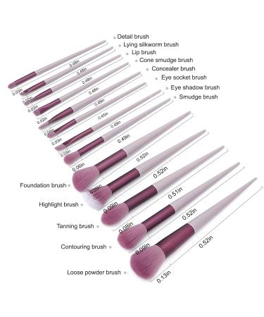 13-Piece Professional Makeup Brush Set | Face & Eye Cosmetics Brushes for Foundation Concealers & Blush | International Shipping Available - Buy Online on GoSupps.com