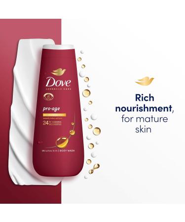 Dove Advanced Care Pro-Age Body Wash Body Cleanser shower gel with skin-natural nutrients for instantly lotion-soft skin 6x 400 ml 1 - Buy Online on GoSupps.com