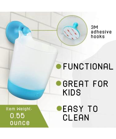 Puj Phillip Cups - Hangable Rinse-and-Play Reusable Plastic Fun Cups for Kids | Set of 4 with Grippy Hooks | Frustration Free Packaging | Multicolor 4 Count (Pack of 1) - Buy Online on GoSupps.com