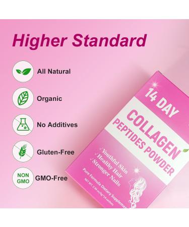 Laicuherb 14 Day Collagen Peptides Powder, Collagen for Women Promotes Skin, Hair, Nail Health, Collagen Powder, Collagen Hydrolyzed Collagen Powder, Non-GMO - Buy Online on GoSupps.com