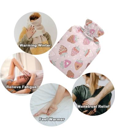 Naanle Sweet Echedberry Warm Water Bottle with Cover - 1L Heat & Cold Therapy Ideal for Bed Hand Foot Pain Relief - Buy Online on GoSupps.com