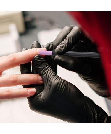 Black Quartz Scrubs Stone Cuticle Stick Pen Cuticle Nail Art Spoon Cut Nail Manicure Care - Buy Online on GoSupps.com