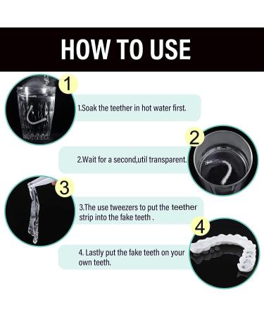Buy WTTFC Couples False Teeth Veneers | Cosmetic Provisional Dentures for Men & Women - International Shipping - Buy Online on GoSupps.com
