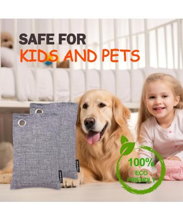 Buy Fonday 10 Packs Bamboo Charcoal Deodorizer Bags - Odor Eliminator & Air Purifier for Gym Shoes Cars Pet & Closets - 100g Each with Hook - Buy Online on GoSupps.com