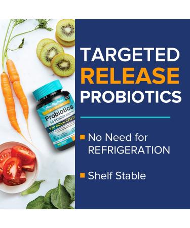 NewRhythm Extra Strength Probiotics 120 Billion CFU - 30 Capsules for Gut Health - Buy Online on GoSupps.com