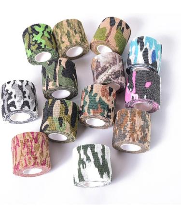 Self-Adhesive Camouflage Bandage Tape - 10 Rolls Cohesive Wrap 5cm x 4.5m Protective for Flashlights & Bicycles - International Shipping Available - Buy Online on GoSupps.com
