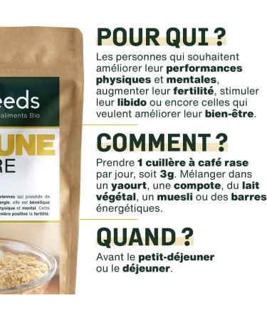  Amoseeds Organic Yellow Maca Powder 500g | 100% Peruvian Maca Root | Fertility Energy Mental Boost | Superior Quality - Buy Online on GoSupps.com