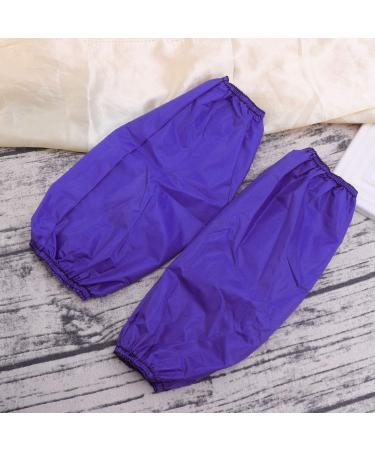 Fomiyes 5 Pairs PVC Arm Protective Sleeves - Waterproof Kitchen & Cleaning Oil Resistant Cuff Covers - Blue M - Buy Online on GoSupps.com