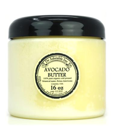 Dr Adorable - 16 oz - Avocado Butter - Refined Pure Natural Organic Raw