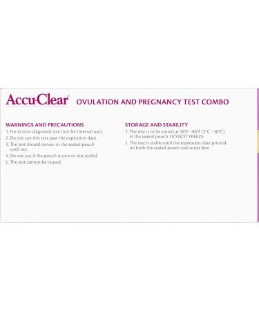 Accu-Clear 50 Ovulation and 20 Pregnancy Test Strips - 70 Count | Over 99% Accurate Tests - Buy Online on GoSupps.com