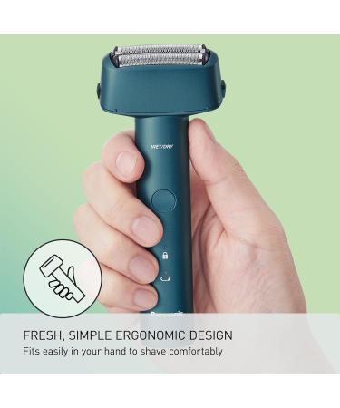 Panasonic Electric Razor for Men - Wet Dry Shaver with 3-Blade USB-C Charging Ergonomic Handle - ES-RM3B-A Blue - Buy Online on GoSupps.com
