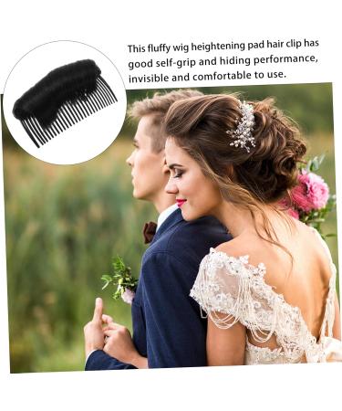 Ipetboom 1pc Wig Booster Pad Hair Bun Updo Maker Hair Barrettes for Honey Brows Bump up Comb Clip Bun Hair Brown Hair Volume Clips Hair Comb Miss Base High Temperature Wire 10X5cm Brown - Buy Online on GoSupps.com